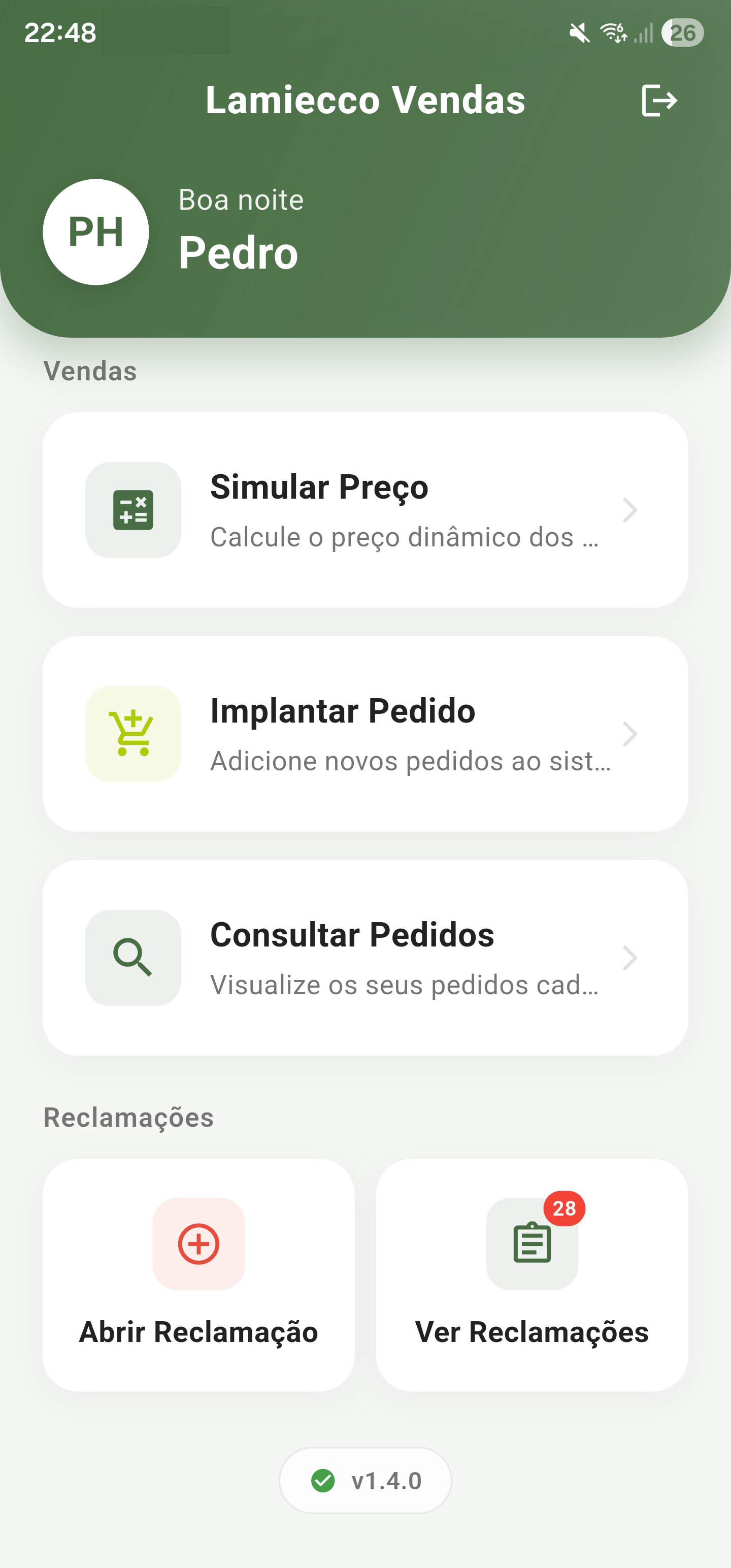 App Lamiecco Vendas